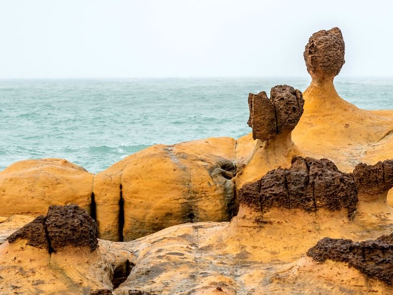 Mushroom, Two Lovers, Yehliu Geopark, Taiwan