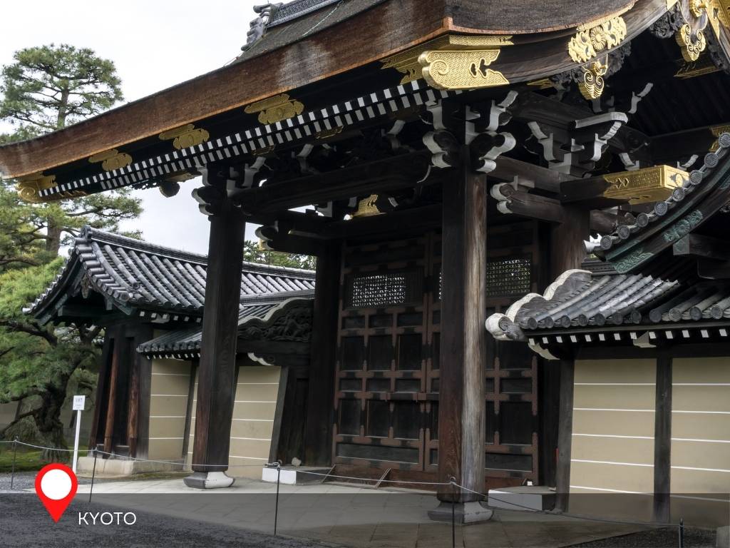 Kyoto Imperial Park Gate, Kyoto, Japan