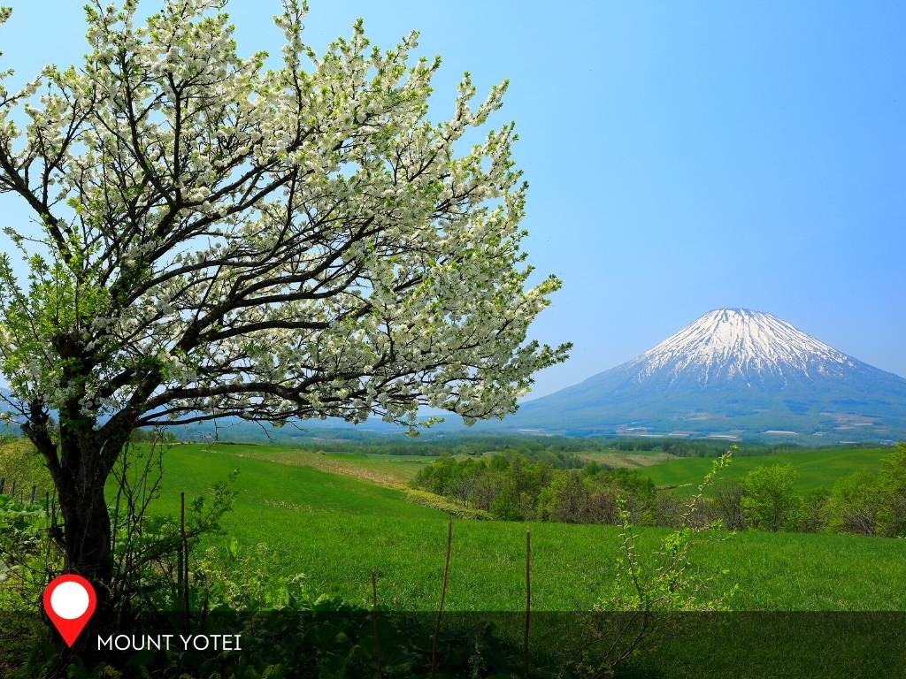 Mount Yotei from afar, Mount Yotei, Mountains in Japan, Japan