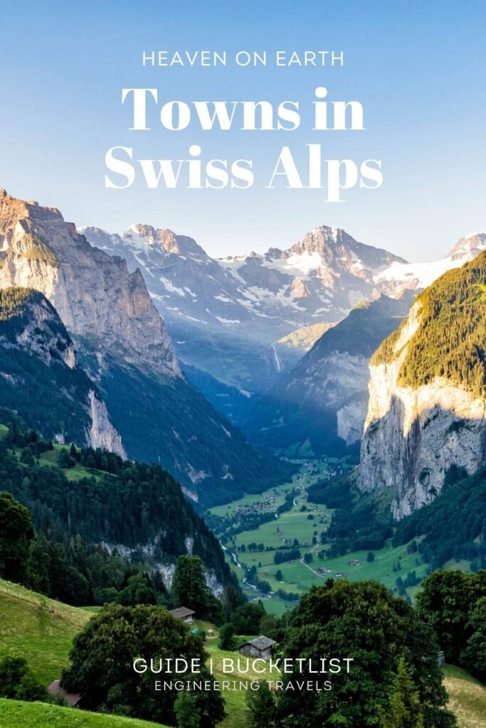 Towns in the Swiss Alps