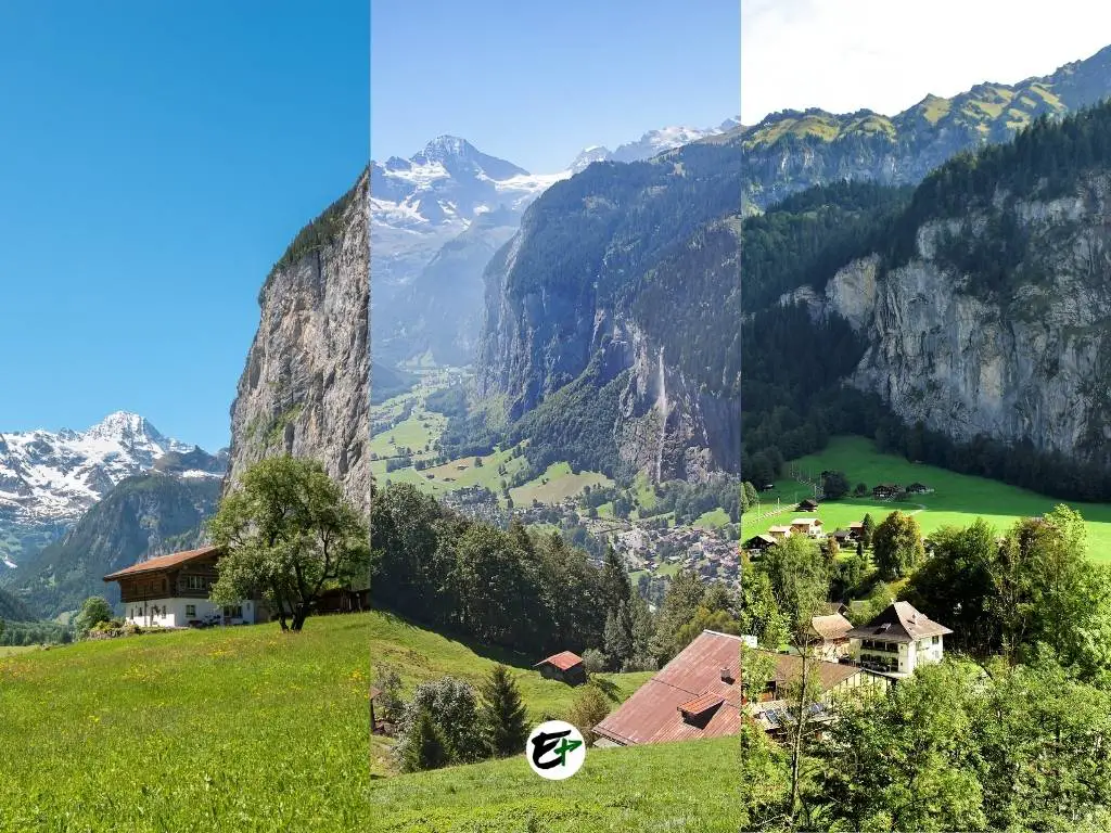Switzerland - Towns in the Swiss Alps