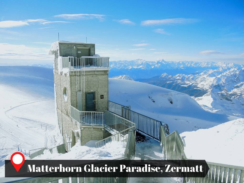 Icy view from Klein Matterhorn
