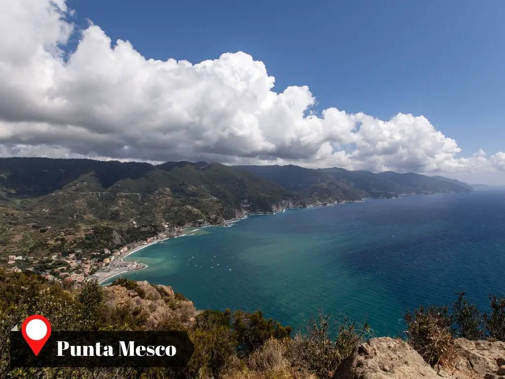 Punta Mesco, the northernmost scenic spot in Cinque Terre, Italy