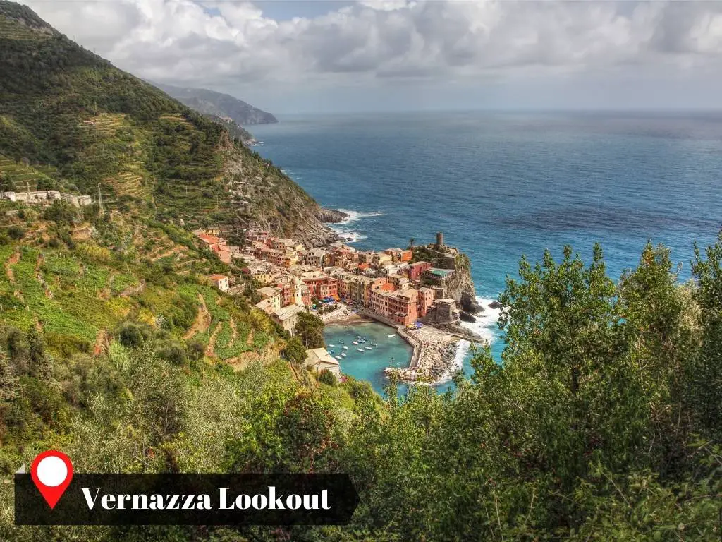 Vernazza Lookout, a scenic spot in Cinque Terre Italy