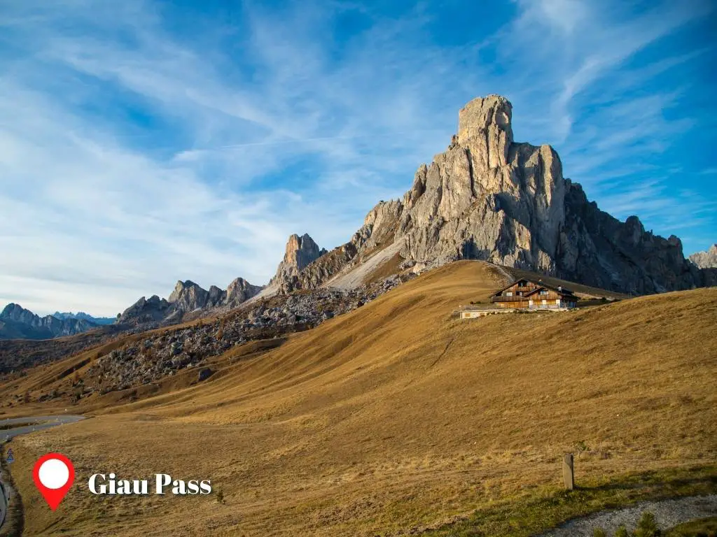 Giau Pass, place near Cortina d'Ampezzo, Italy