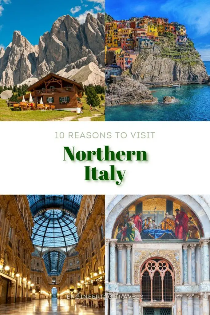 Reasons to visit northern Italy, pinterest pin