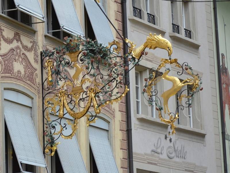 Details of the houses in Lucerne old town