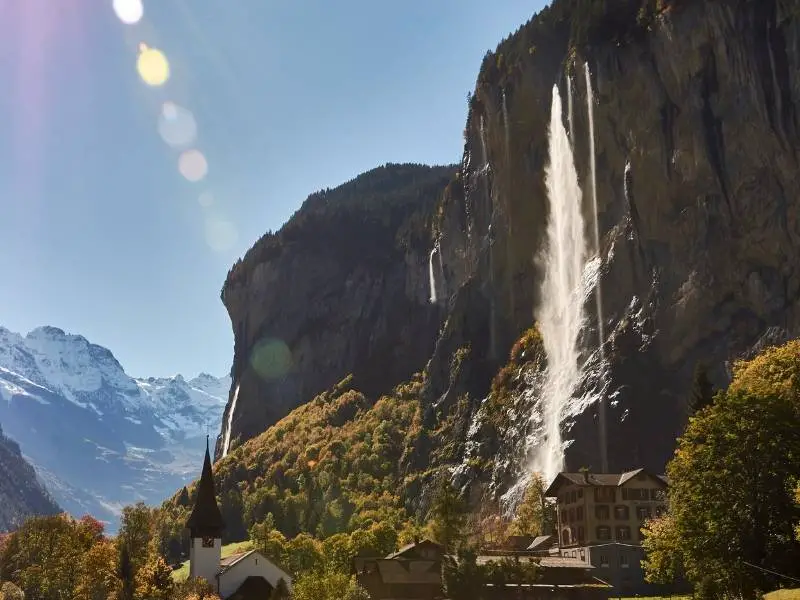 Lauterbrunnen Itinerary Destination: Staubbach Falls