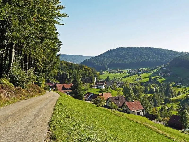 Scenic view of Baiersbronn, Black Forest, Germany