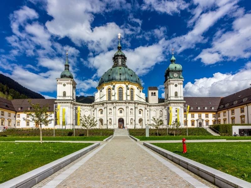 Facade of Ettal Abbey