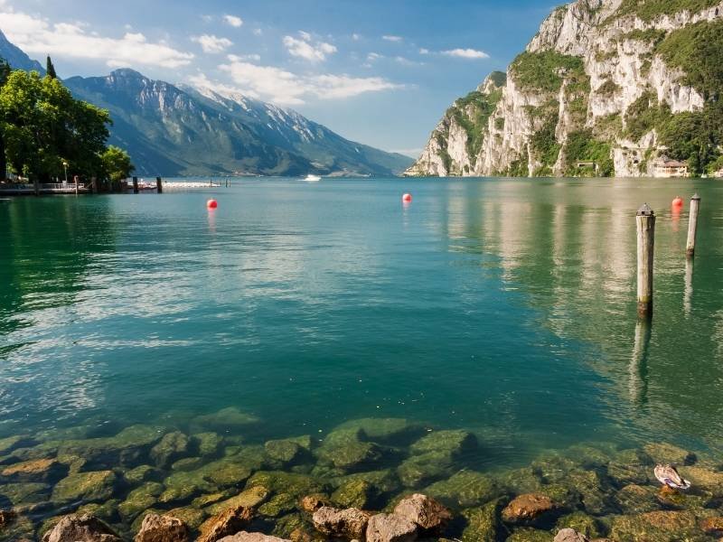 View of Lake Garda from Riva del Garda