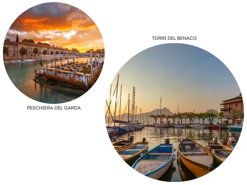 Instagrammable spots in lake Garda: perschiera del garda, torri del benaco