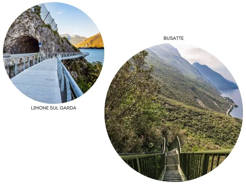 Instagrammable spots in lake Garda: limone sul garda, busatte