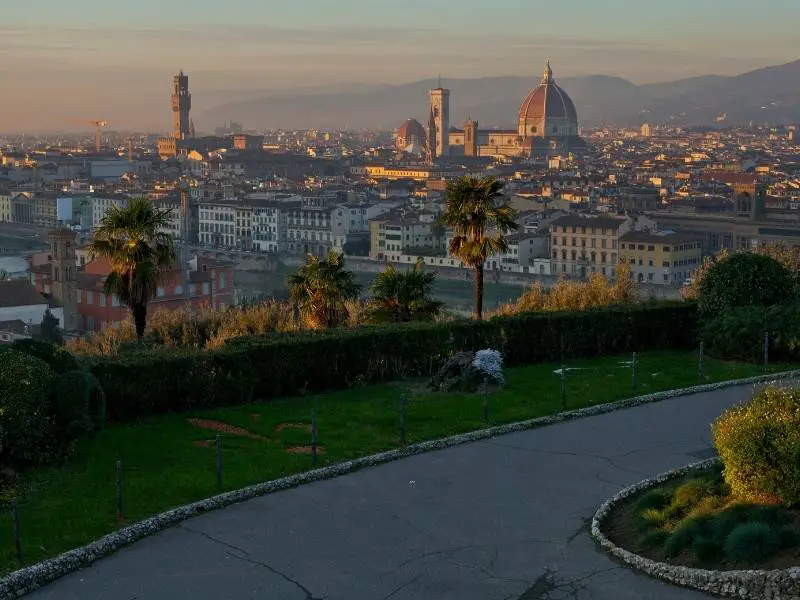 Piazzale Michelangelo, beautiful place in Florence Italy