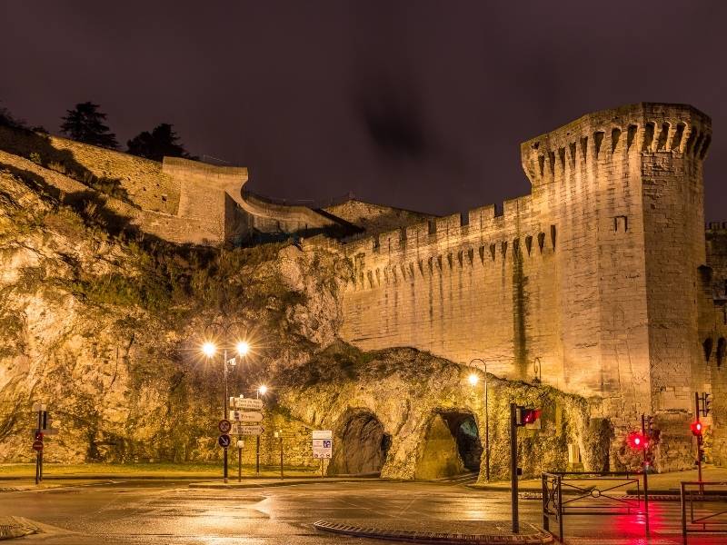 Avignon France, Nightview of the Ramparts, Reason to Visit Avignon