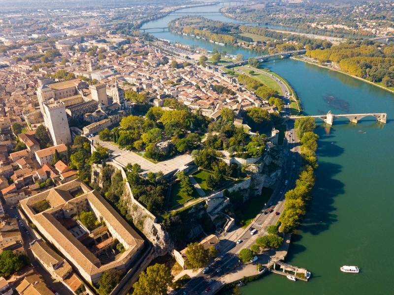 Avignon France, Jardin des Doms Drone Shot, Reason to visit Avignon