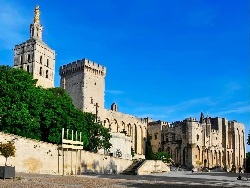 Avignon France, Palais des Papes square