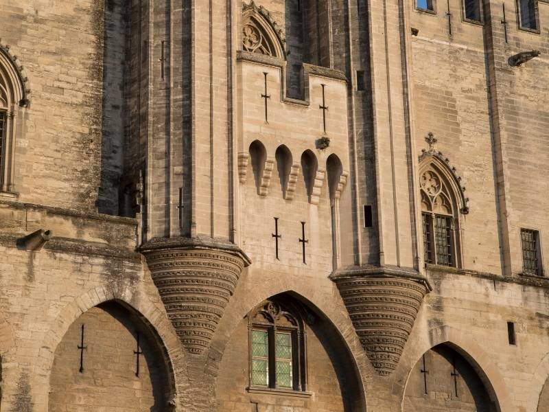 Avignon France, Palais des Papes, Middle Facade (Reason to visit Avignon)