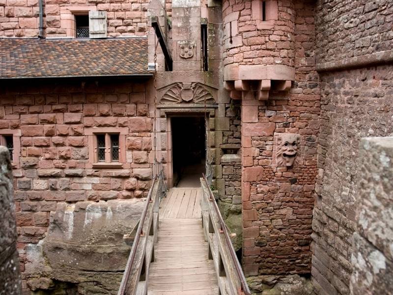 Colmar France Château du Haut-Kœnigsbourg bridge