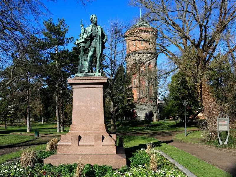 Statue of Auguste Bartholdi in Colmar France