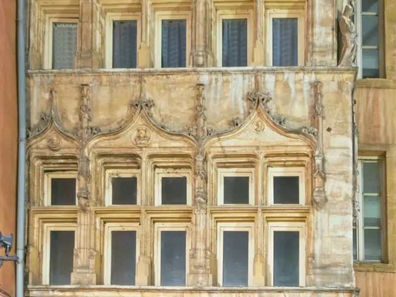 Reason to visit Lyon France 13_ Medieval style windows in Lyon France