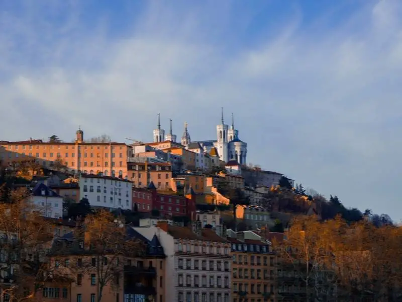 Reason to visit Lyon France 1_ View of Fourvier hill from the river