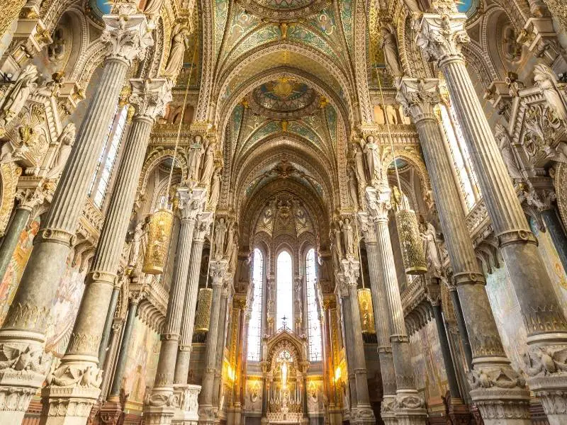 Reason to visit Lyon France 8_ Nave and Choir of Fourviere Cathderal