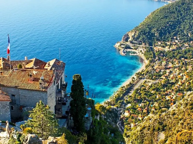Overlooking view of the French Riviera from Eze Village