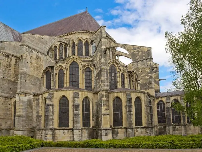 Reims France, Behind Saint Remi Basilica 