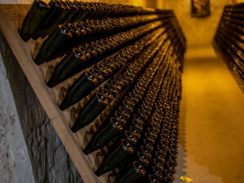 Reims France, Champagne Hillsides, Houses, and Cellars