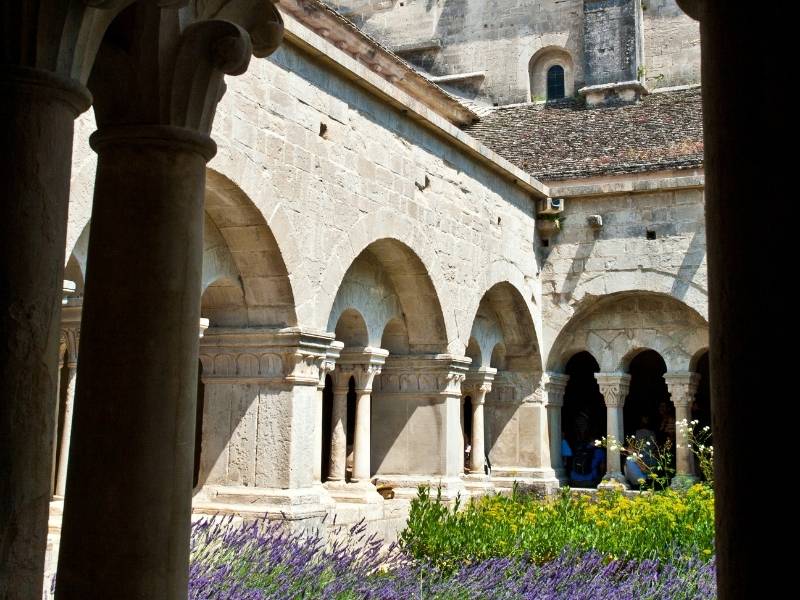 Gordes, France - cloister of Senanque Abbey 