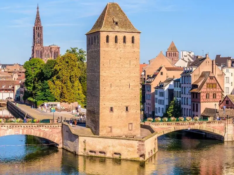Tower of Ponts Couverts, Petite France, Grande île, Strasbourg, France