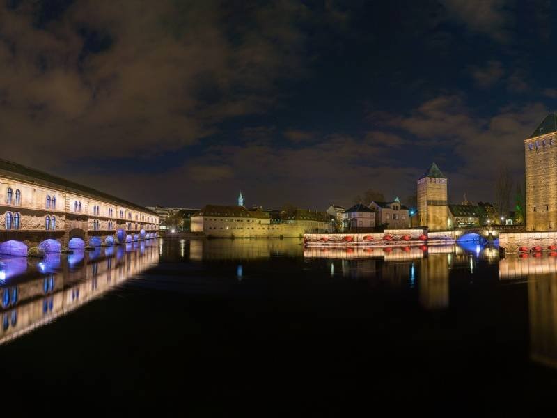 Ponts Couverts and Vauban Dam, Petite France, Grande île, Strasbourg, France