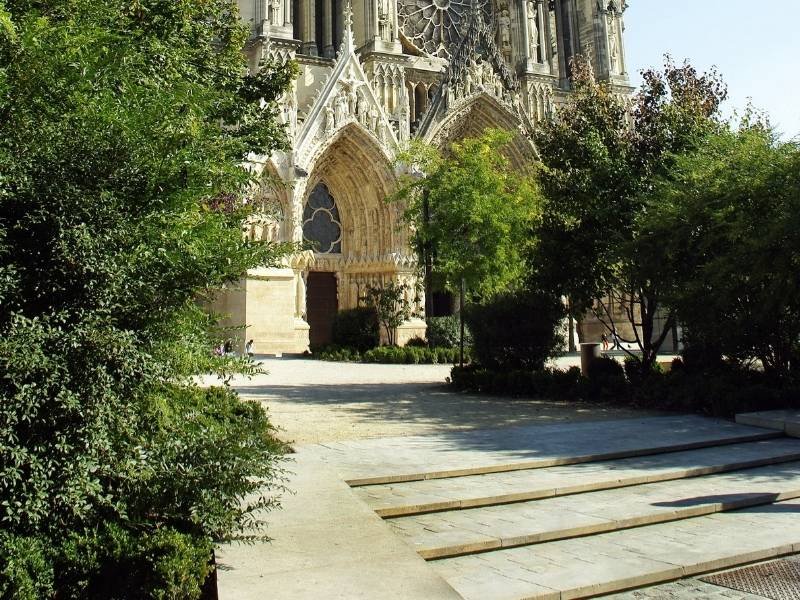 Reims France,  Lower Notre Dame Cathedral