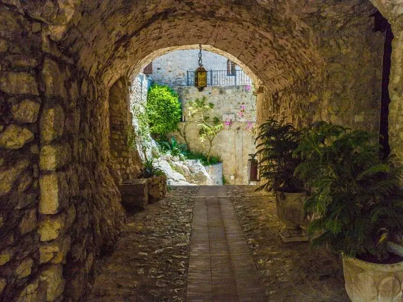 Arches and walkways in Eze Village