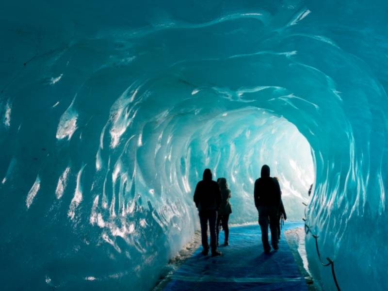 Chamonix France, Inside Mer de Glace (Ice Cave)