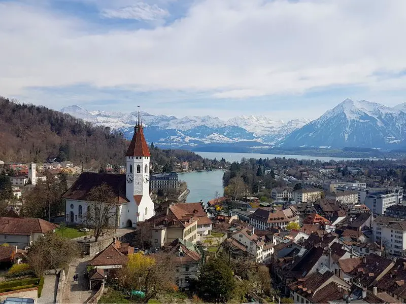 Thun Switzerland, View from Thun Castle