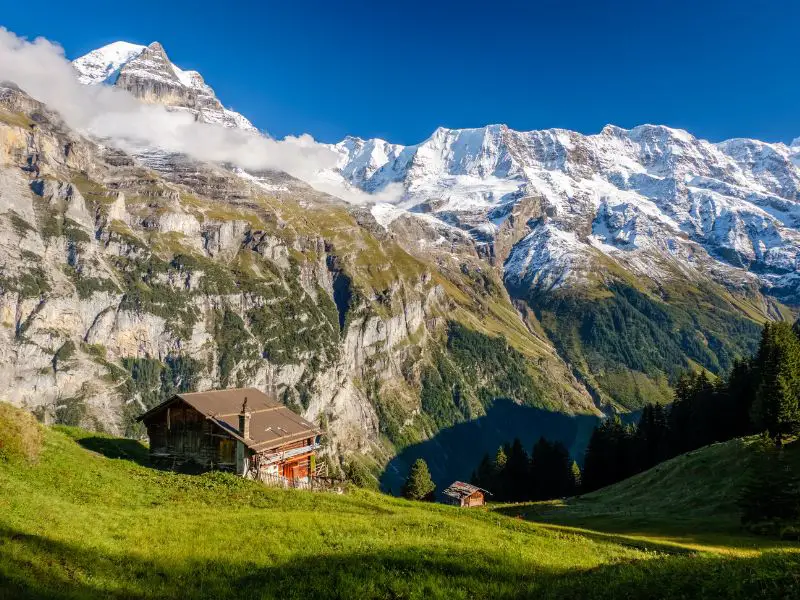 Villages In The Swiss Alps, Murren