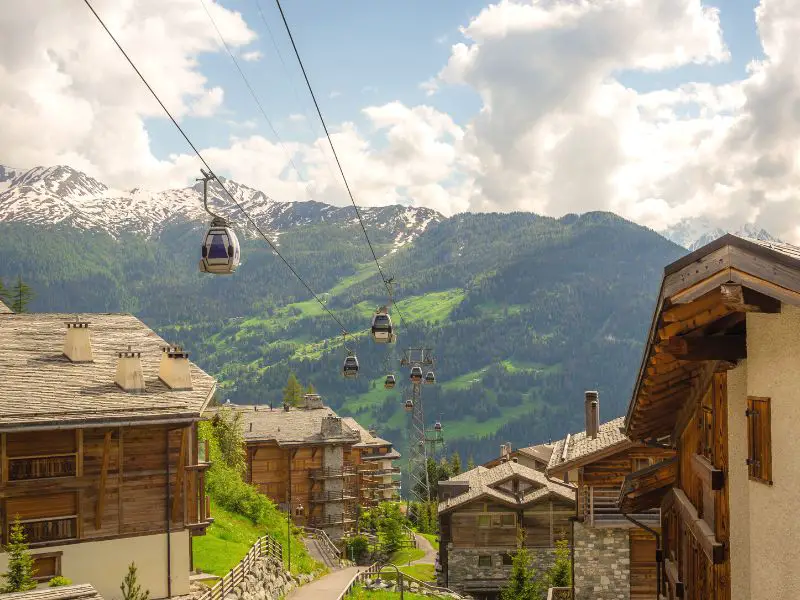 Villages In The Swiss Alps, Verbier