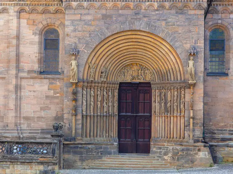 Bamberg Germany, portal of Bamberg Cathedral