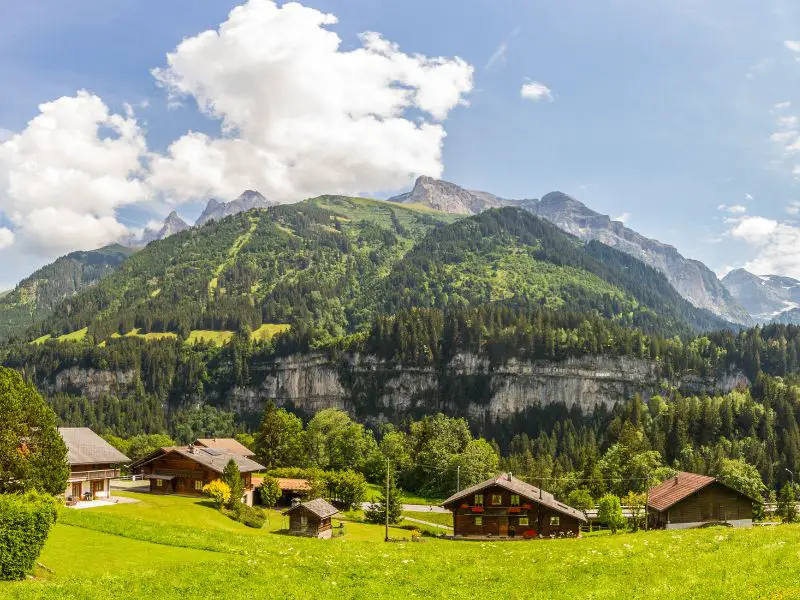 Villages In The Swiss Alps, Champery