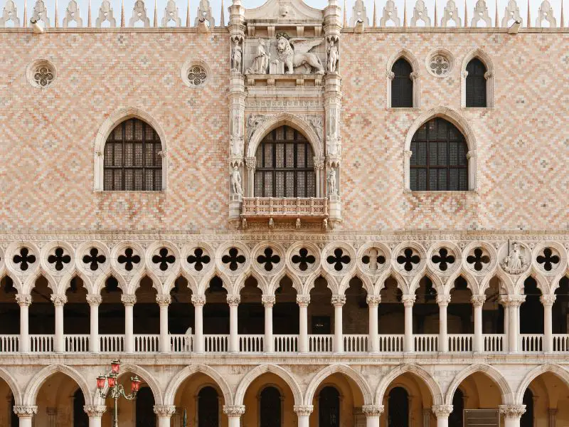 Beautiful Building in Venice, Doge's Palace facade