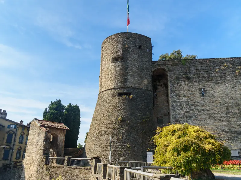 Bergamo Italy, Rocca Bastion
