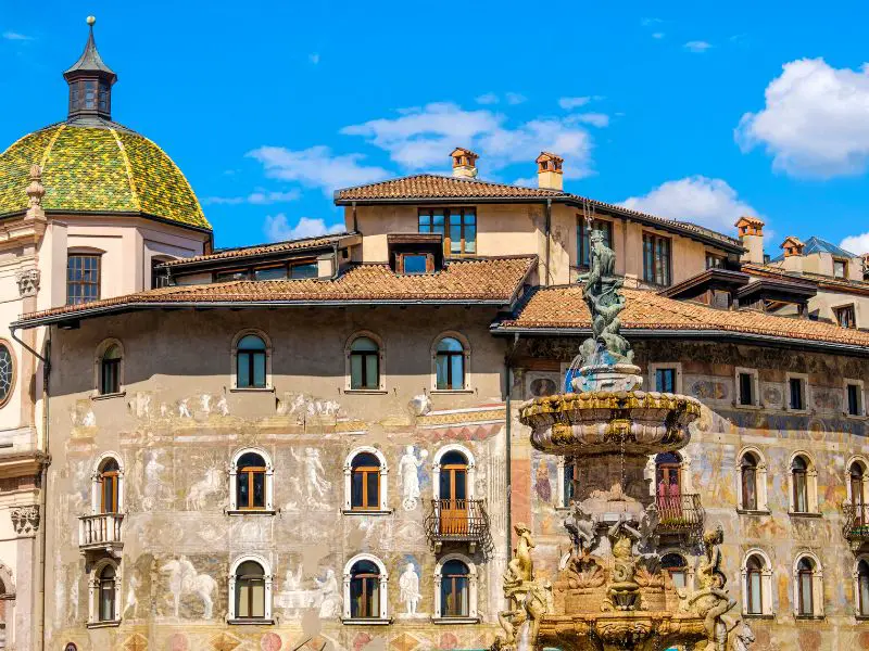 Trento Italy, Casa Cazuffi and Casa Rella